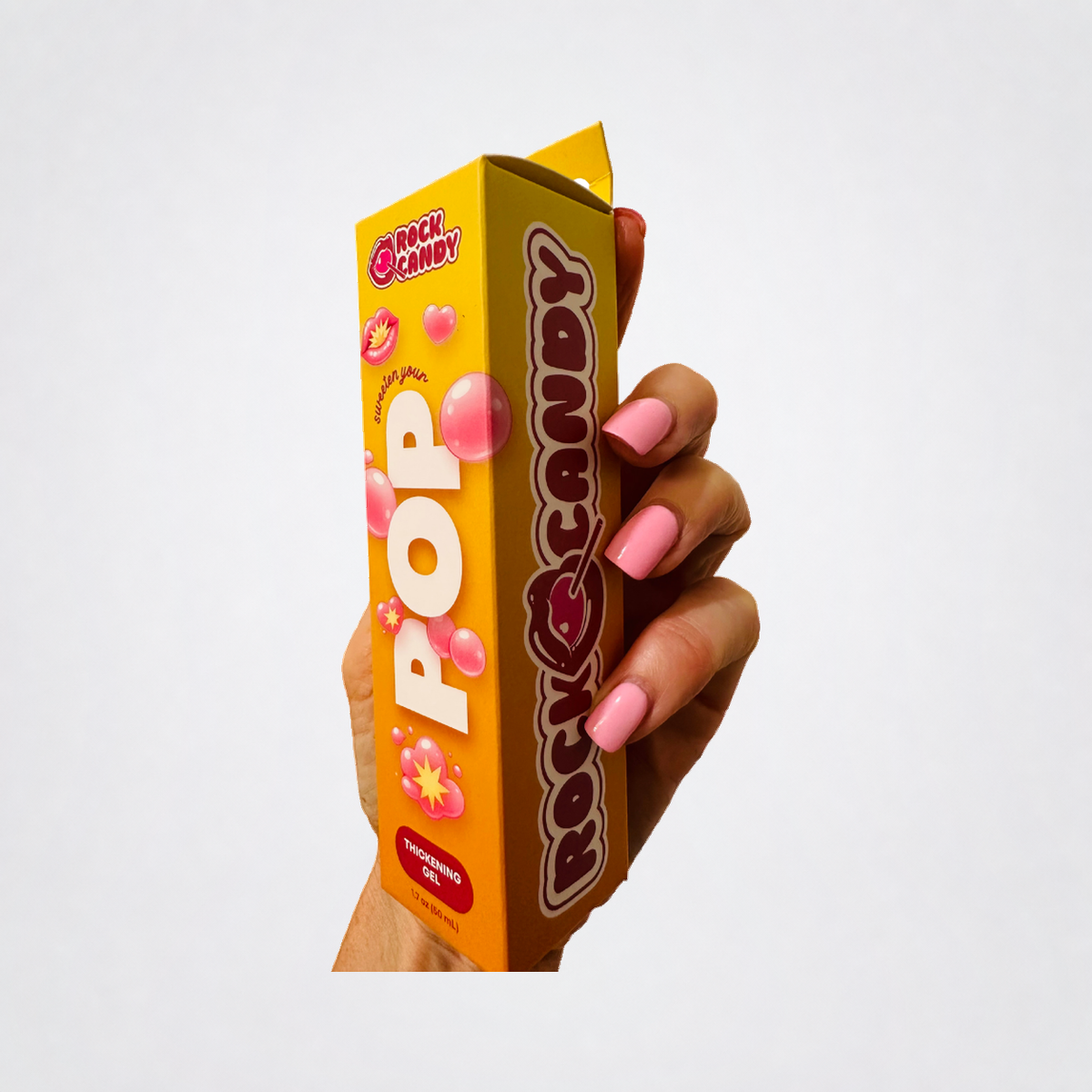Girth Enhancing Gel package angled view on The Luv Coach approved neutral studio background