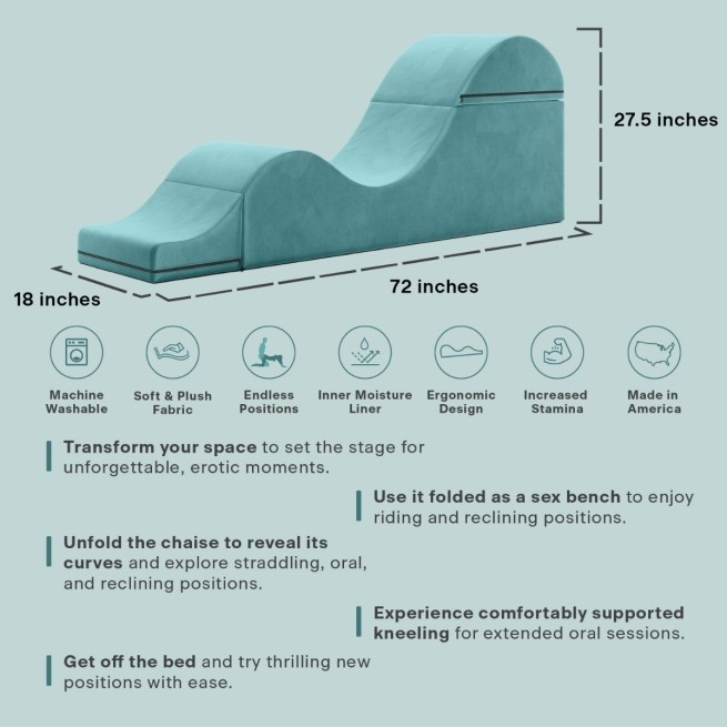 Ultimate Sex Bench - The Aria Flip Chaise by Liberator