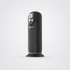 Front view of the black SVIBE JET warming and thrusting massager on The Luv Coach grey studio background