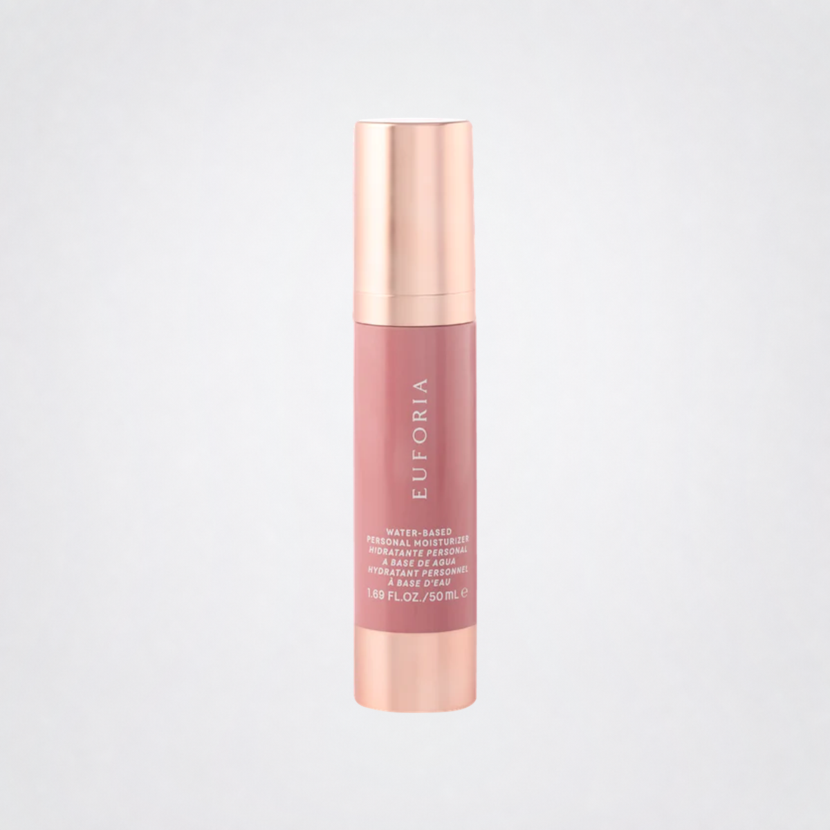 Life Changing Water-Based Personal Moisturizer on The Luv Coach grey studio background