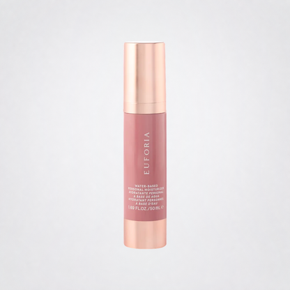 Life Changing Water-Based Personal Moisturizer on The Luv Coach grey studio background