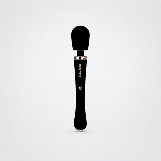 Lux Couture Wand on the Luv Coach grey studio background