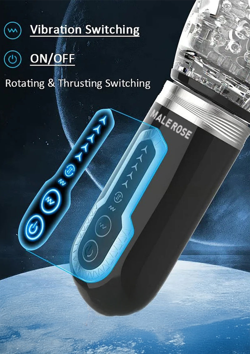 Male Rose 3 vibration, power, rotation, and thrusting controls