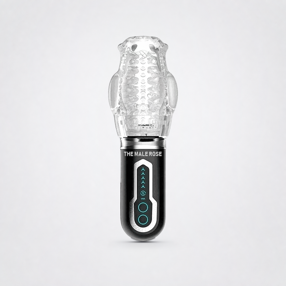 Male Rose 3 Ultimate Stroker for him on The Luv Coach neutral grey studio background