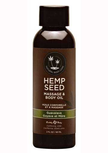 Earthly Body 2 oz Hemp Seed Massage & Body Oil