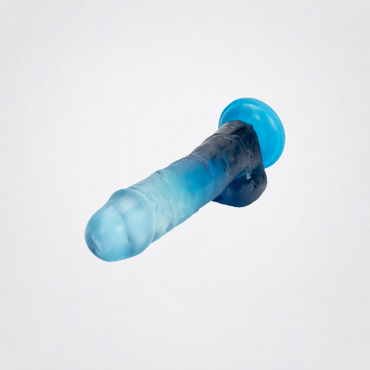Mr. Nice Suction Cup Dildo angled view on approved gray background
