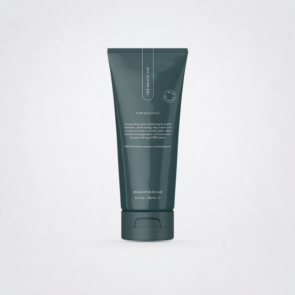 Muscle Rub on The Luv Coach approved neutral studio background