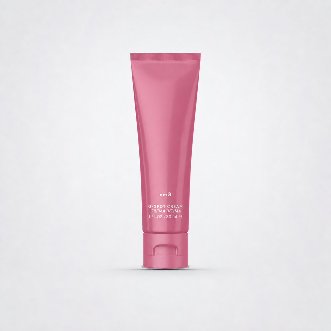 omG G-Spot Activator cream on The Luv Coach neutral studio background