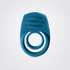 Ring My Bell double vibrating C-ring in teal on the Luv Coach neutral studio background
