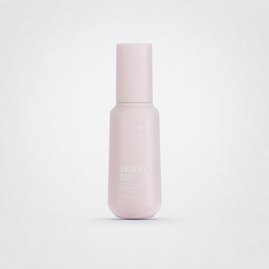 Simply Sexy Pheromone Hair + Body Mist on The Luv Coach approved neutral studio background