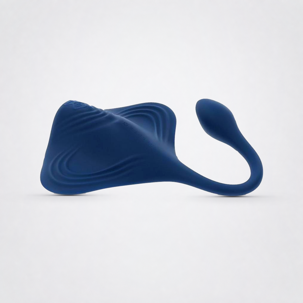 Blue Stingray Grinder with textured wings and curved tapered tail