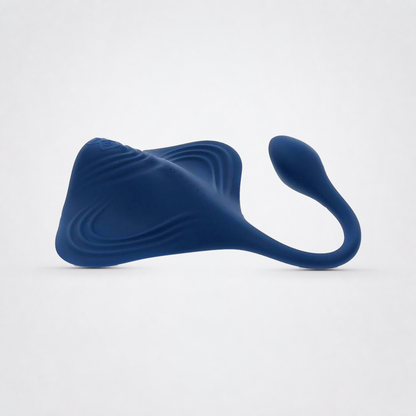 Blue Stingray Grinder with textured wings and curved tapered tail
