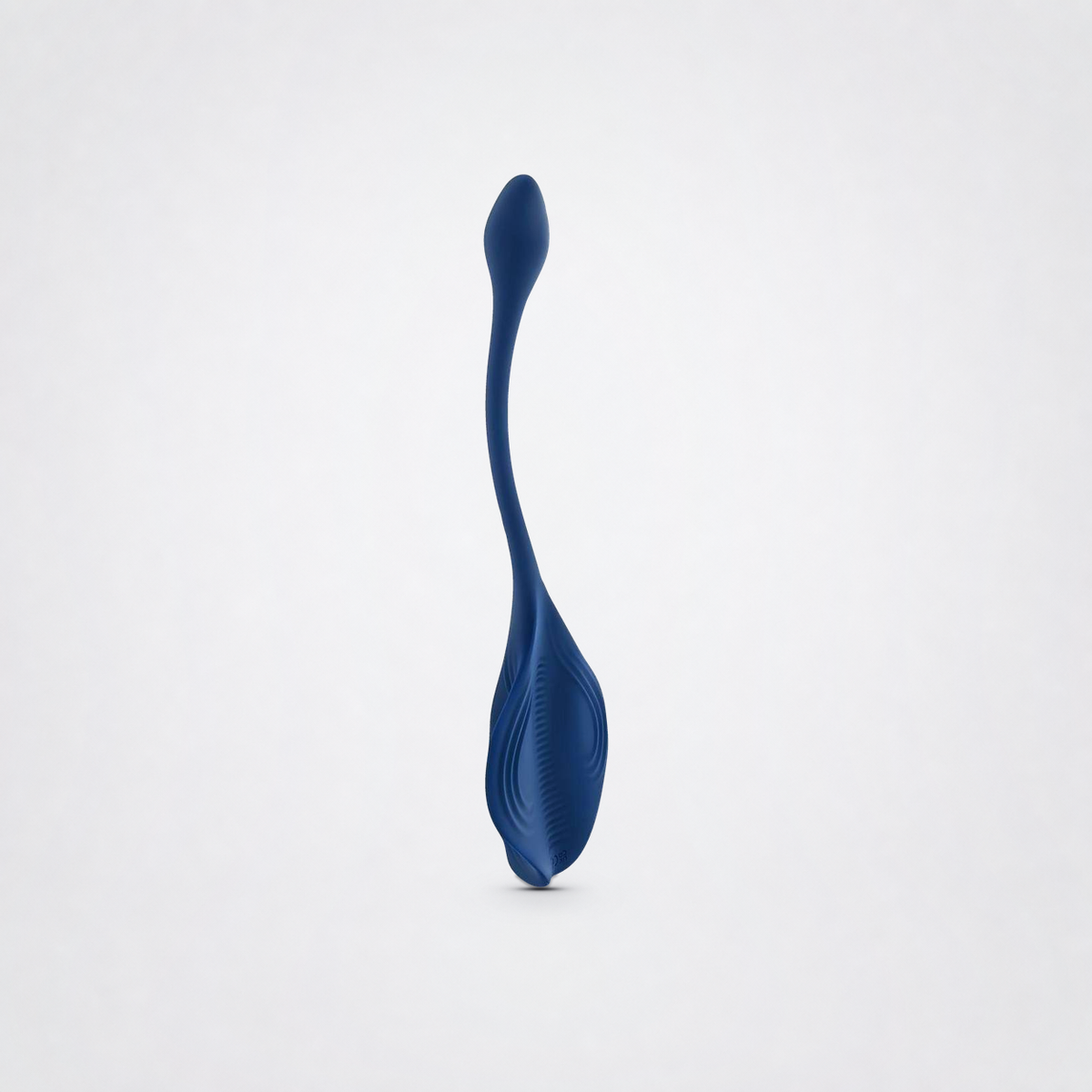 Side profile of the blue Stingray Grinder showing its flexible tail