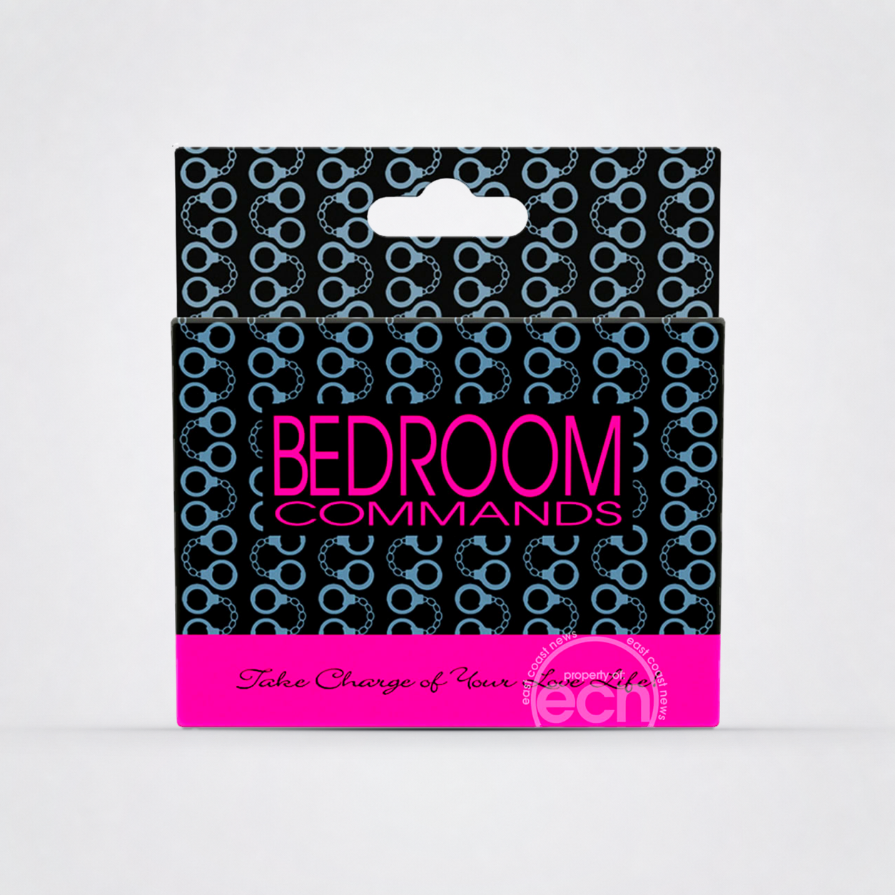 Bedroom Commands Card Game on The Luv Coach approved neutral studio background
