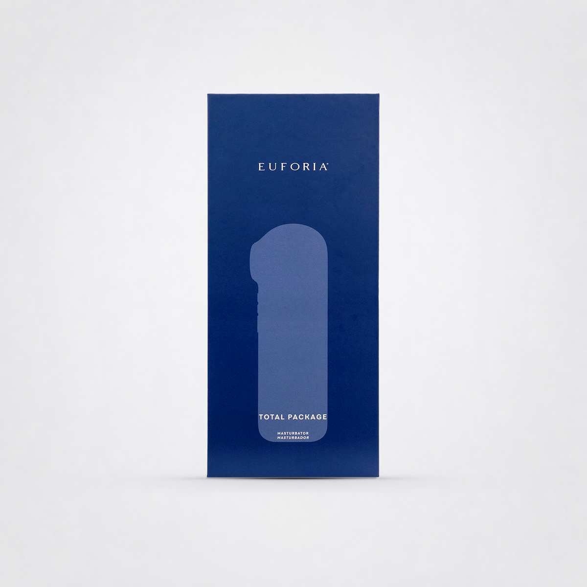 Total Package Deluxe product and retail packaging on the Luv Coach gray studio background