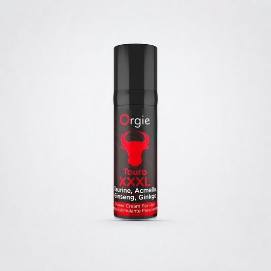 Touro Power Cream for Him - Makes it Harder/Bigger on The Luv Coach approved neutral studio background
