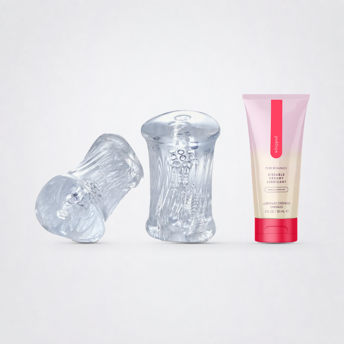 Trifecta Sleeve and Whipped bundle on The Luv Coach approved neutral studio background