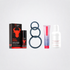 Ultimate Power Hard for Him Bundle with Touro XXXL, three silicone rings, Amp and silicone moisturizer on grey