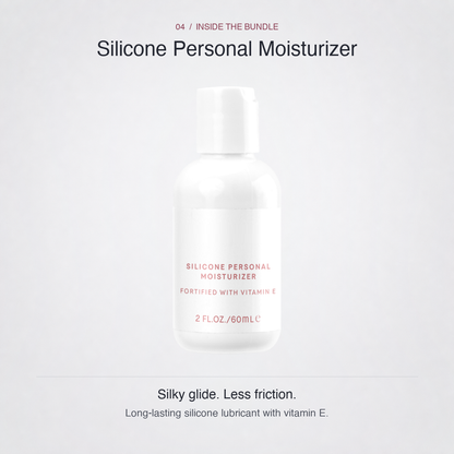 Silicone Personal Moisturizer: long-lasting glide without a floor shadow