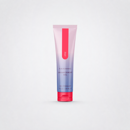 Amp enhancement gel tube on a neutral grey studio background