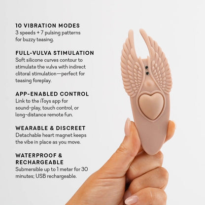 Undercover Lover features including vibration modes, app control, and waterproof rechargeable design