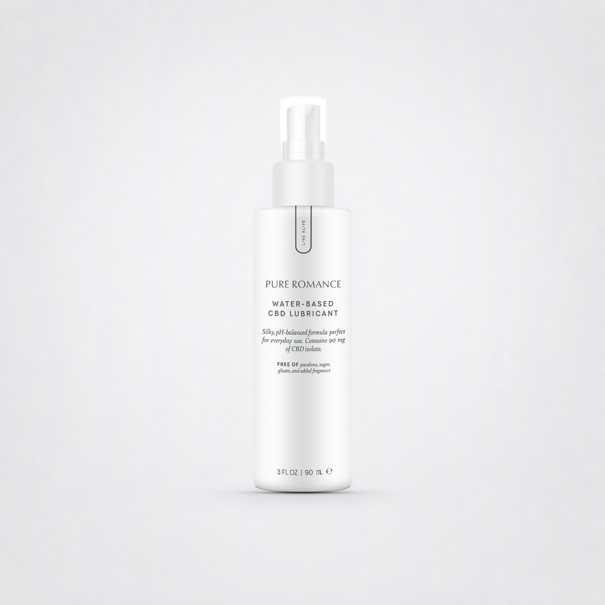 Water Based Lubricant - HeLi - great for discomfort on The Luv Coach approved neutral studio background