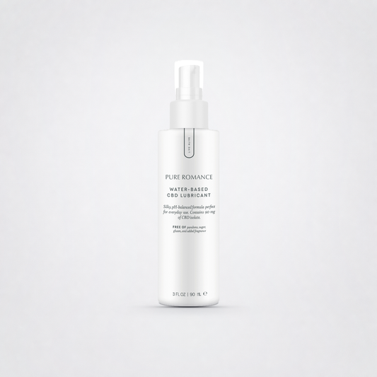 Water Based Lubricant - HeLi - great for discomfort on The Luv Coach approved neutral studio background