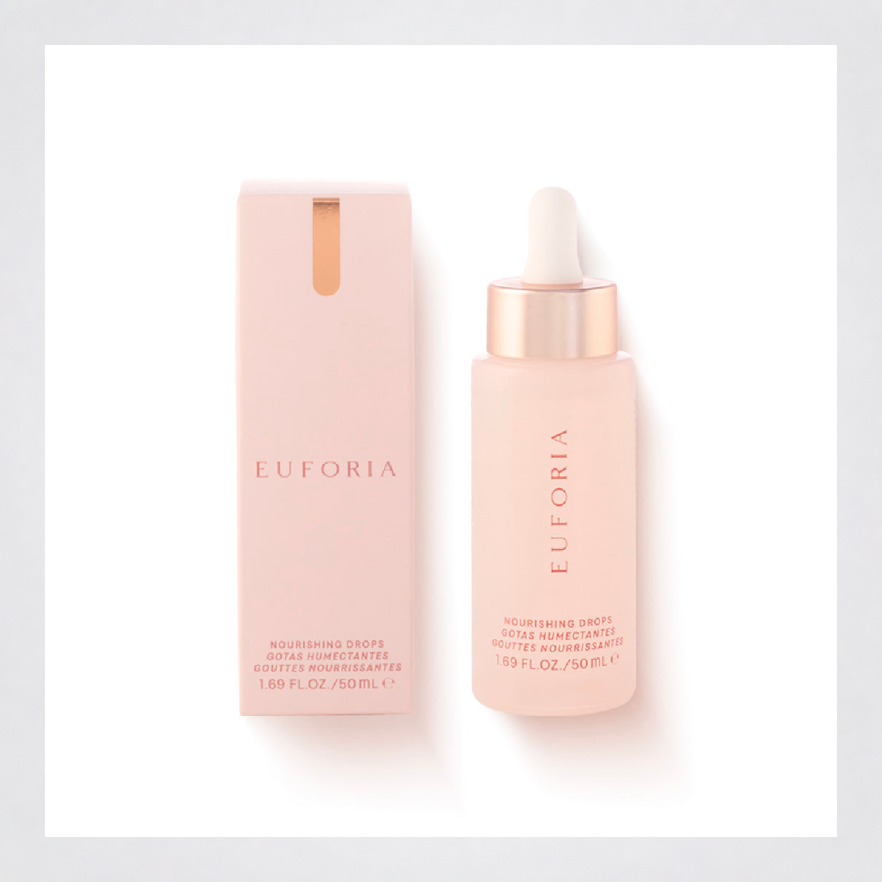 Euforia Nourishing Drops bottle and retail packaging