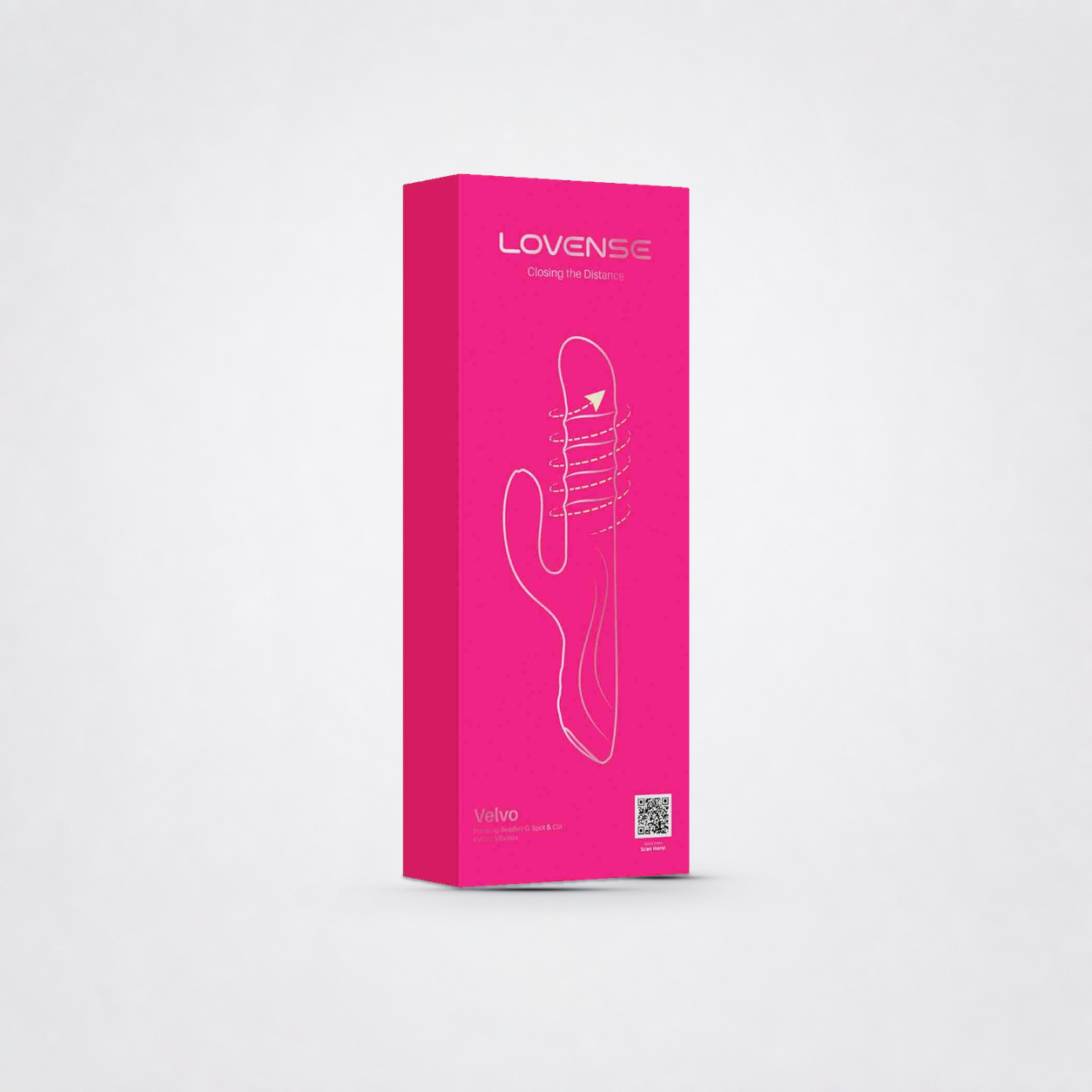 Front of the Lovense Velvo packaging