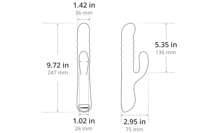 Velvo product dimensions diagram