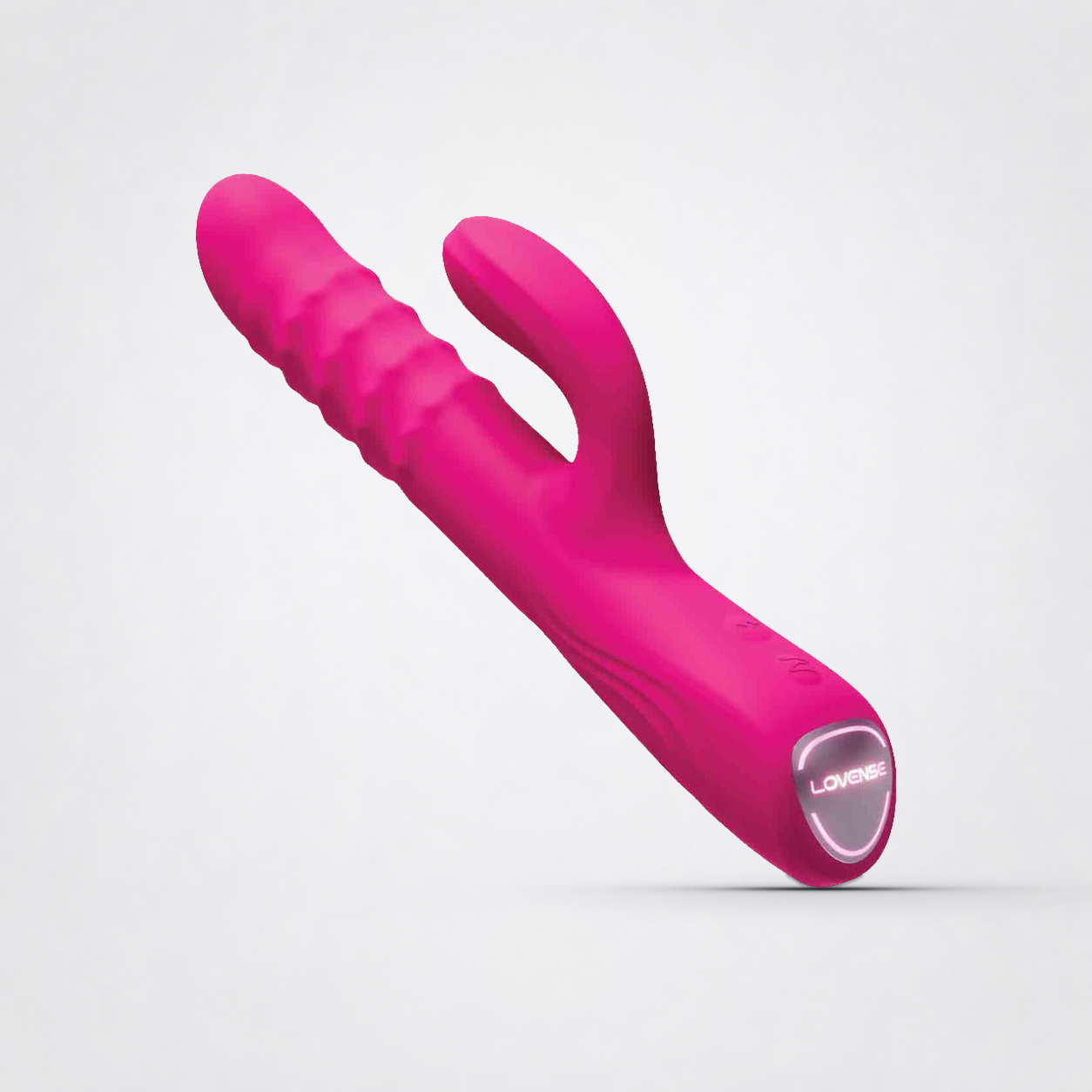 Angled side view of the Velvo rabbit vibrator